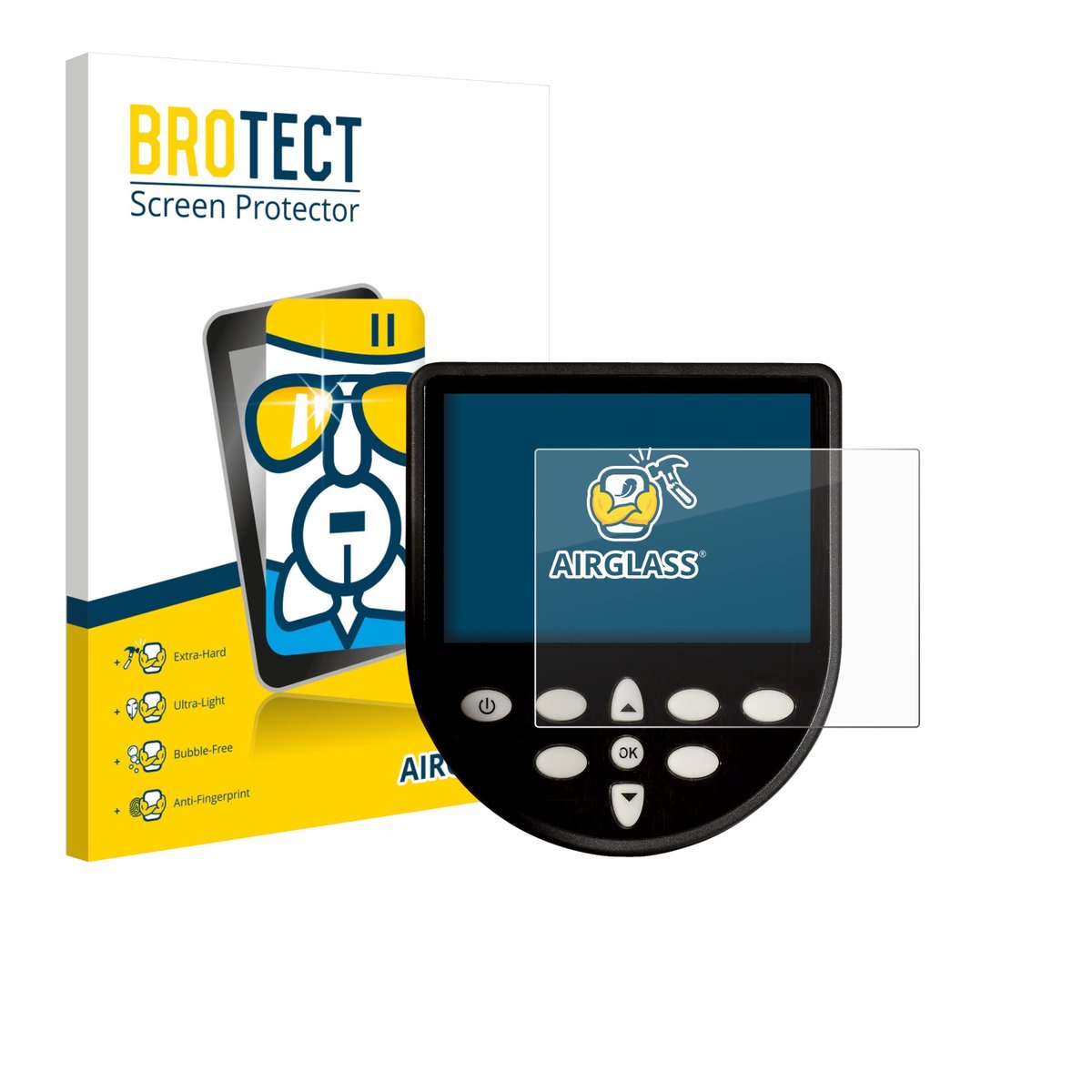 Screenprotector voor WaterRower Series 4 Monitor Beschermglas transparant
