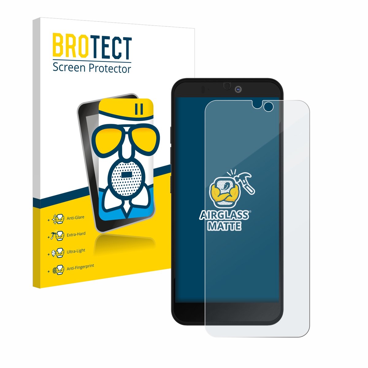 BROTECT - Screenprotector voor Fairphone 3 Plus - Folie Beschermfolie Beschermglas matte