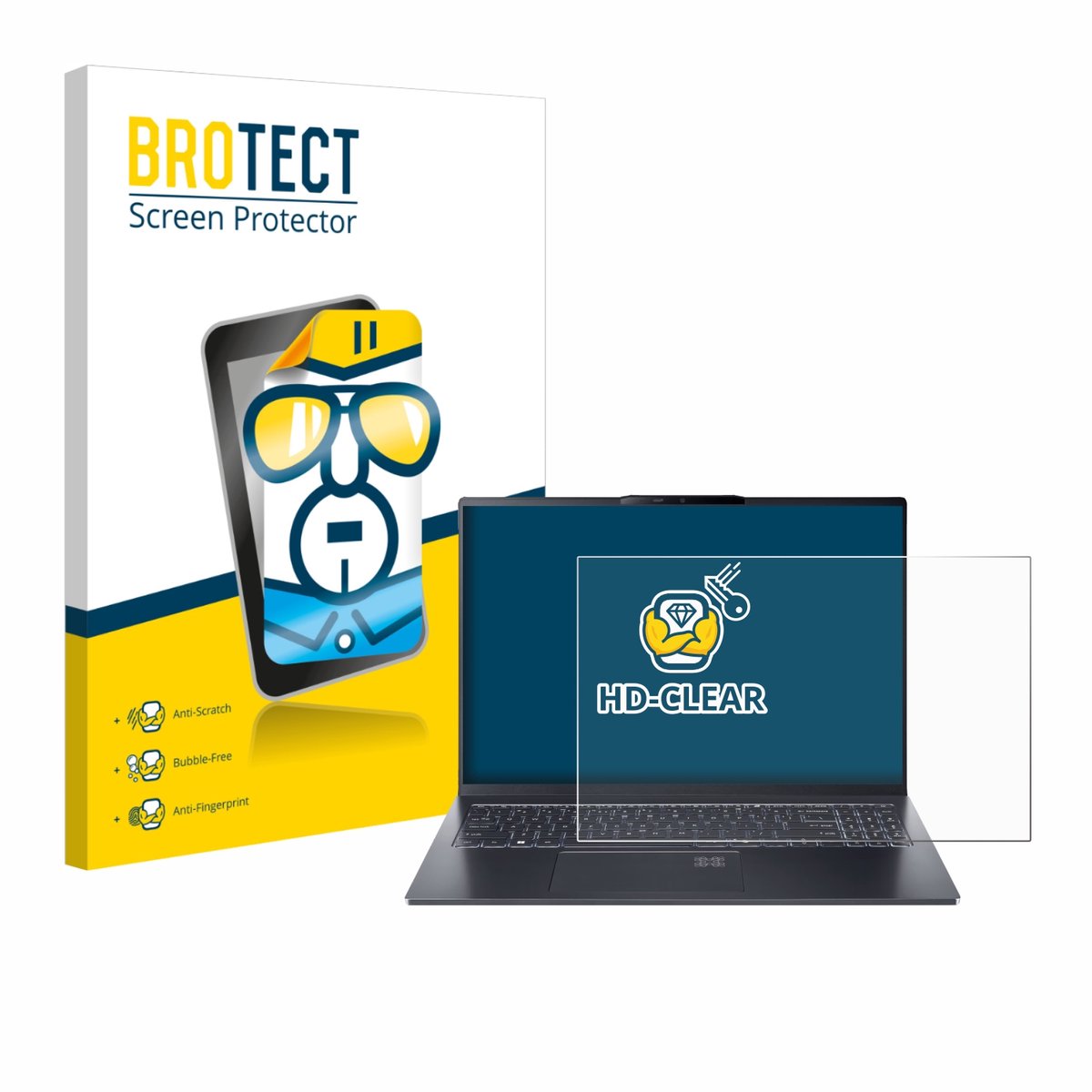 BROTECT - Screenprotector voor Acer Swift Go 16 AI - Folie Beschermfolie transparant