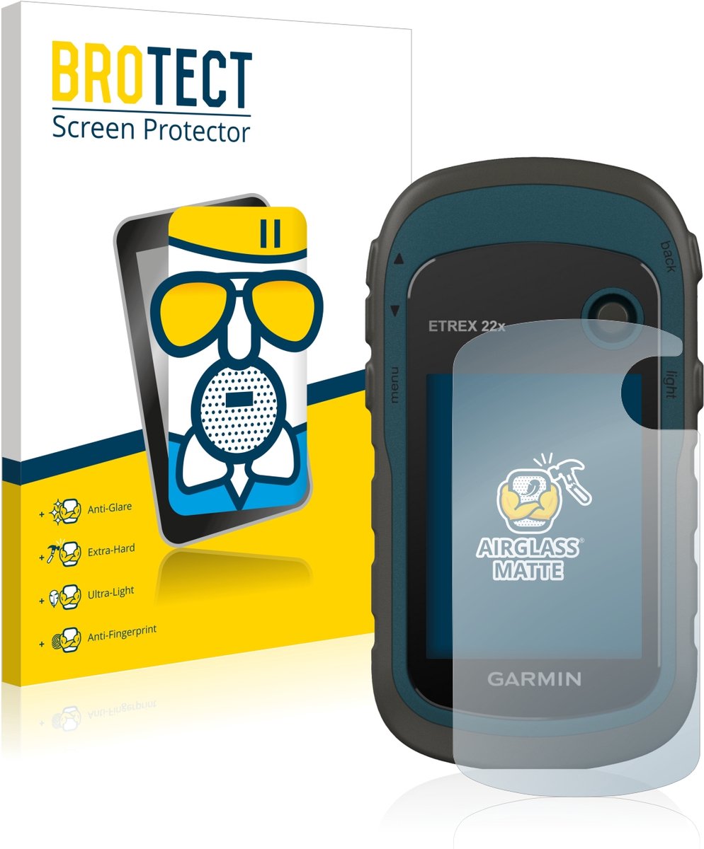 BROTECT - Screenprotector voor Garmin eTrex 22x - Folie Beschermfolie Beschermglas matte