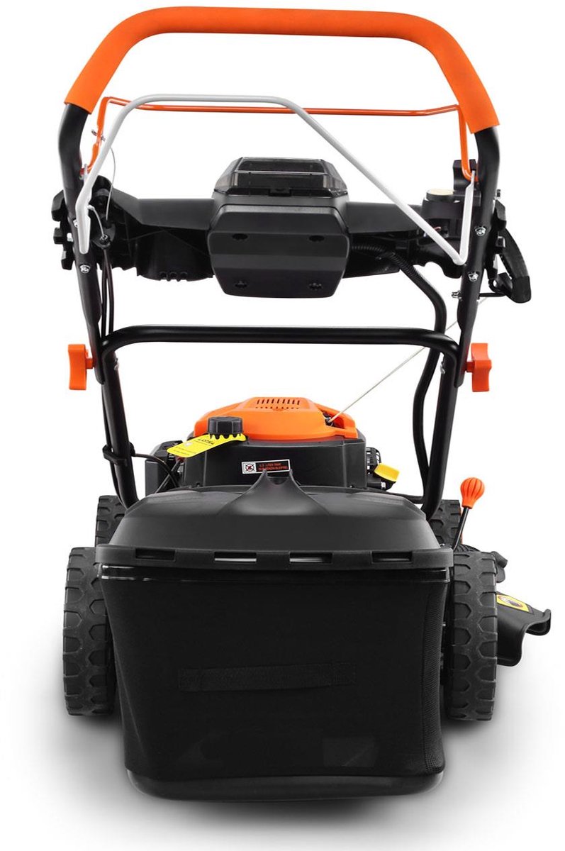 FUXTEC 4in1 Benzine Grasmaaier FX-RM5196eS - Elektrische Start - 6pk/4.4kW - 51cm Maaibreedte ,Hoogteverstelling 25mm-75mm - 4-Takt - Achterwielaandrijving, 60L Grasvanger - Mulchfunctie & Zij-uitworp – foto 3