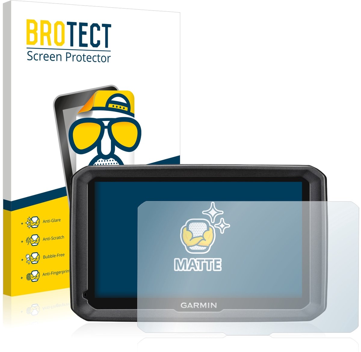 BROTECT - Screenprotector voor Garmin dezl 770 LMT-D - Folie Beschermfolie matte 2 Stuks