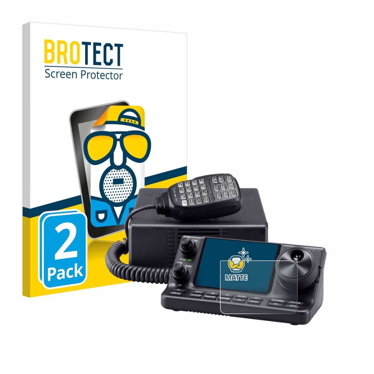 BROTECT - Screenprotector voor Icom IC-7100 - Folie Beschermfolie matte 2 Stuks