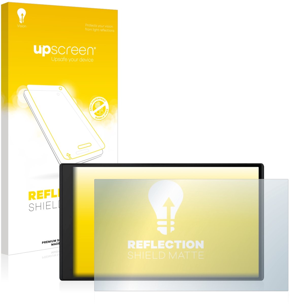 upscreen - Screenprotector voor Garmin DriveSmart 76 - Folie Beschermfolie anti glare matte