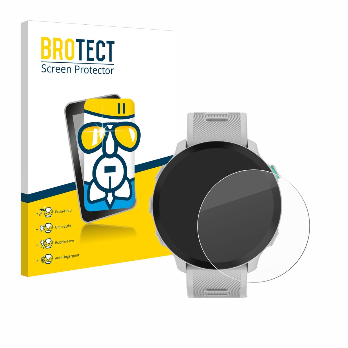 Screenprotector voor Garmin Forerunner 55 Beschermglas transparant