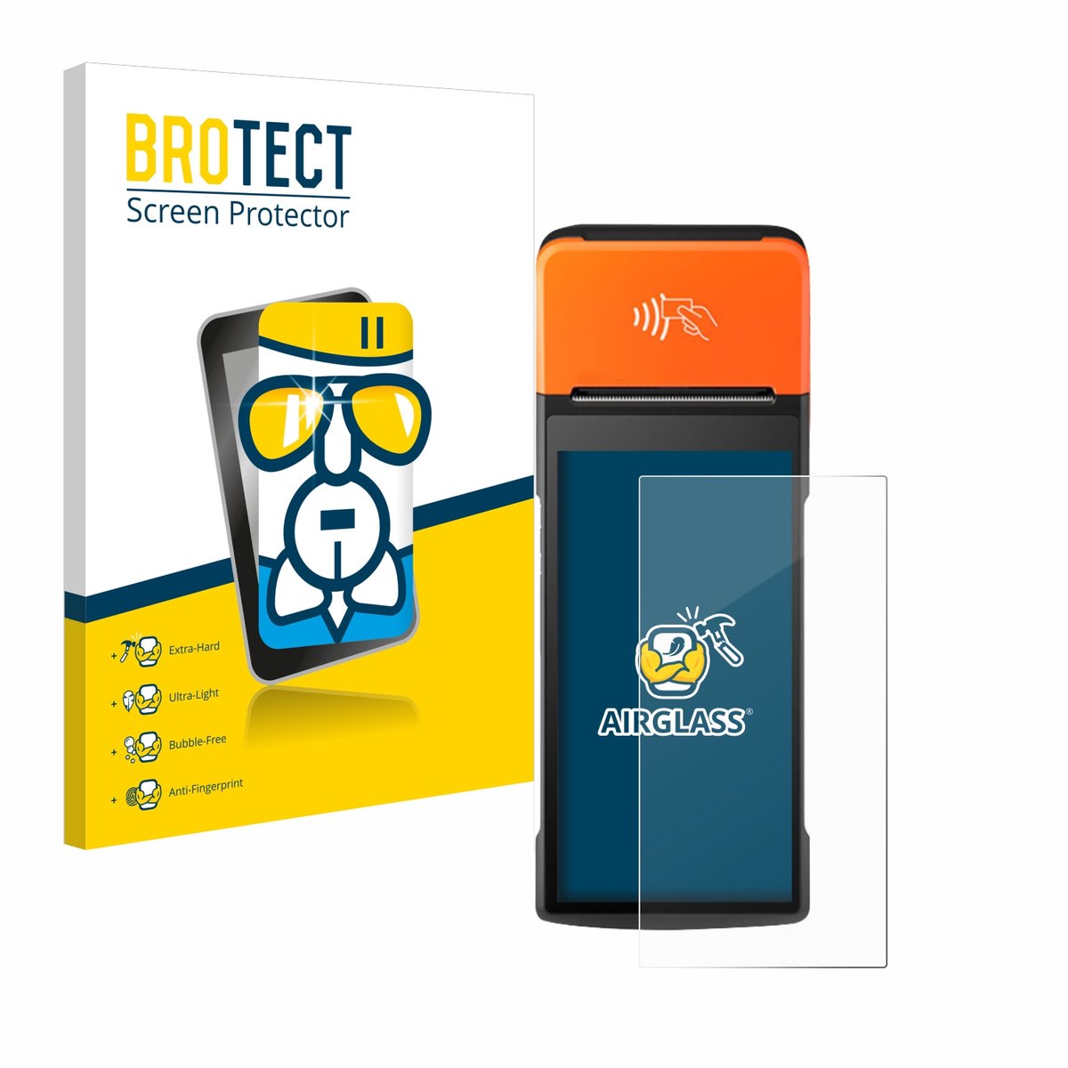 Screenprotector voor Sunmi V2 Pro Beschermglas transparant