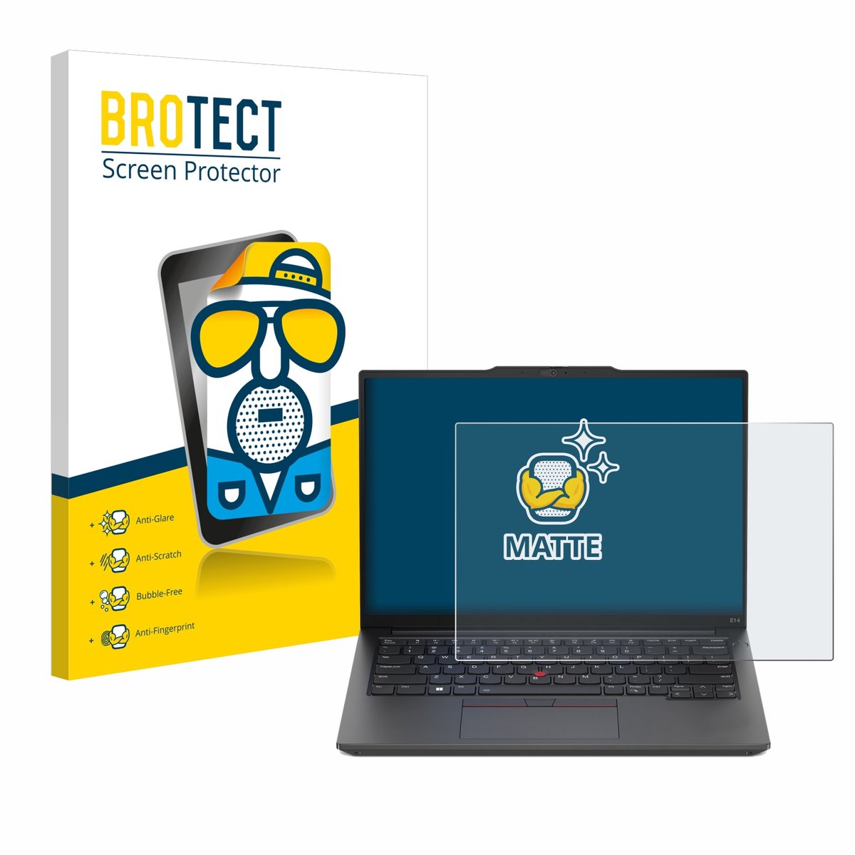 BROTECT - Screenprotector voor Lenovo ThinkPad E14 Gen 5 - Folie Beschermfolie matte