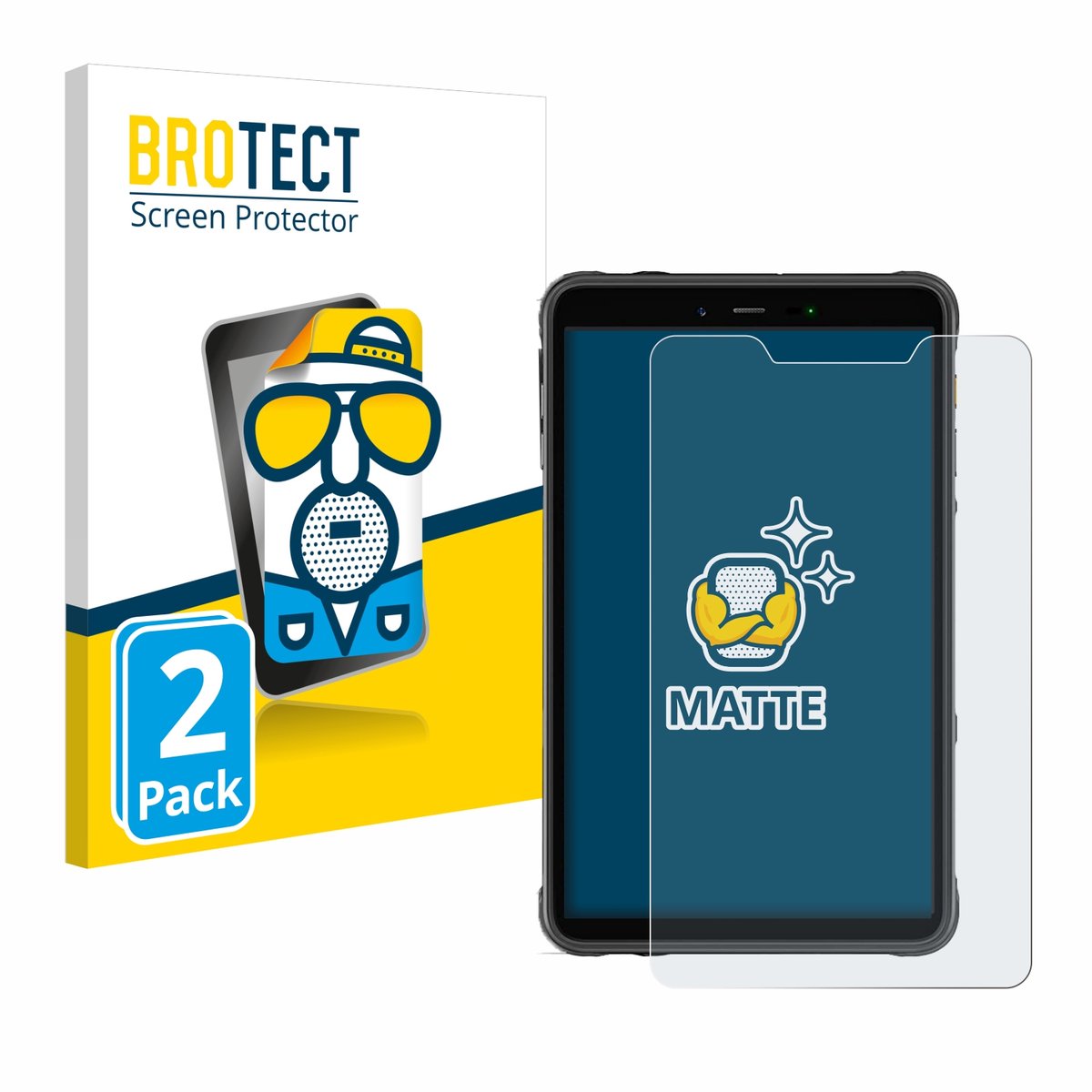 BROTECT - Screenprotector voor Ulefone Armor Pad 8 - Folie Beschermfolie matte 2 Stuks