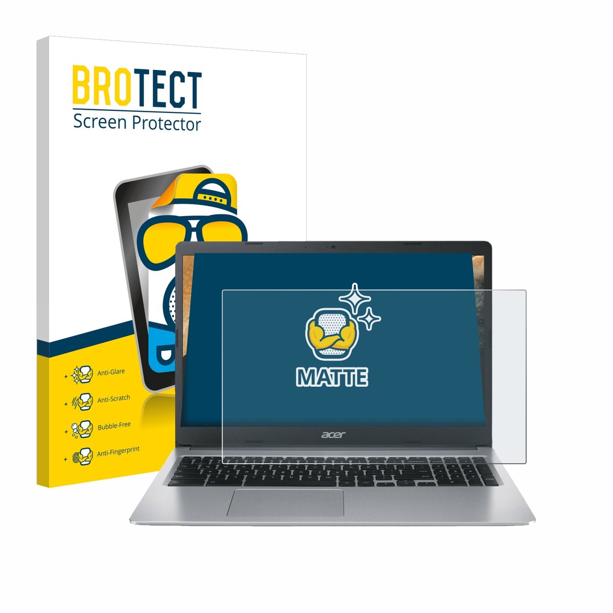 BROTECT - Screenprotector voor Acer Chromebook 315 CB315-3HT - Folie Beschermfolie matte