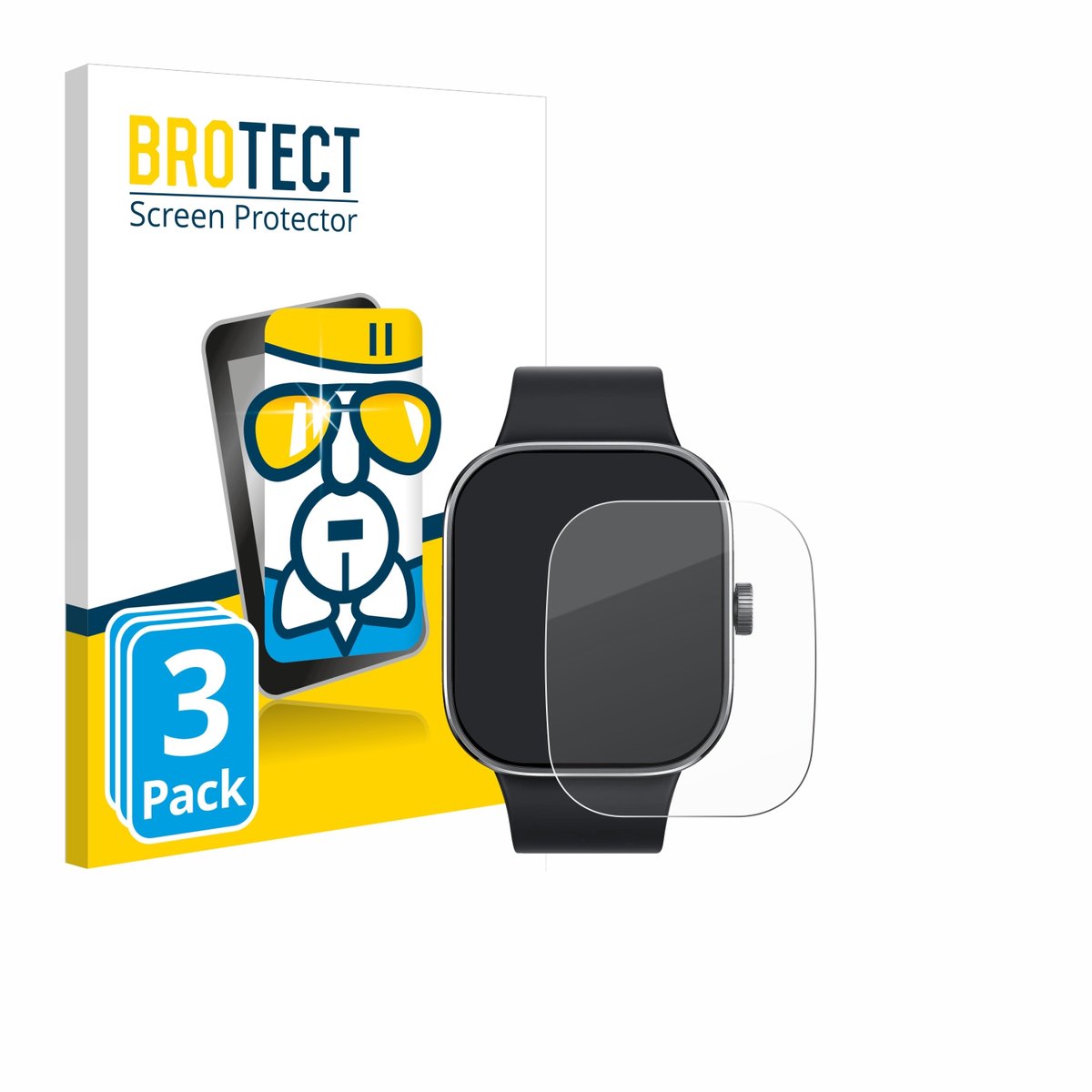 Screenprotector 3 Stuks voor Xiaomi Redmi Watch 4 Beschermglas transparant