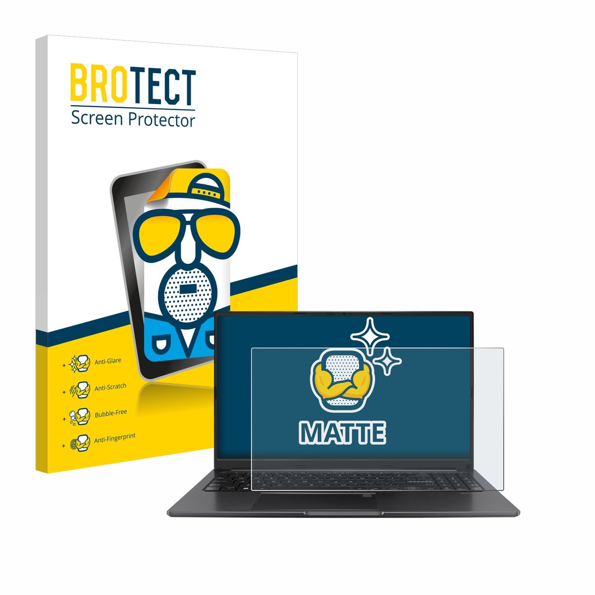 BROTECT - Screenprotector voor ASUS Vivobook 15 OLED - Folie Beschermfolie matte