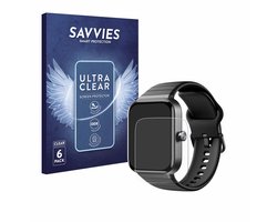 Savvies - Screenprotector voor Fitpolo IDW15 / IDW19 1.8" - Folie Beschermfolie transparant 6 Stuks
