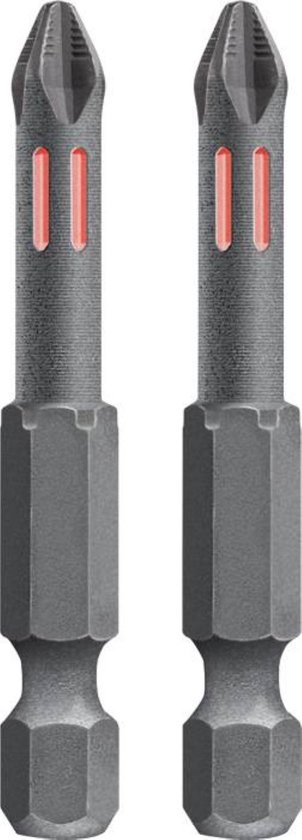 KWB torsie bitset - PH1 Phillips 1 - Lengte 50 mm - Hoge torsieweerstand - 122051 - 2 stuks