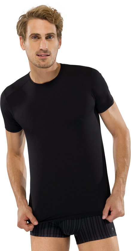 T-Shirt 1/2 Microfibre 228624 - Zwart (050) - Small (S)