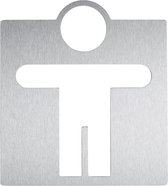 Wagner-EWAR RVS pictogram man AC400 voor heren toilet in 2 varianten leverbaar