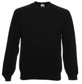Fruit of the Loom - Classic Raglan Sweater - Zwart - XL
