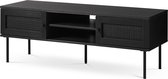 Olivine Jari houten tv meubel zwart - 120 x 40 cm