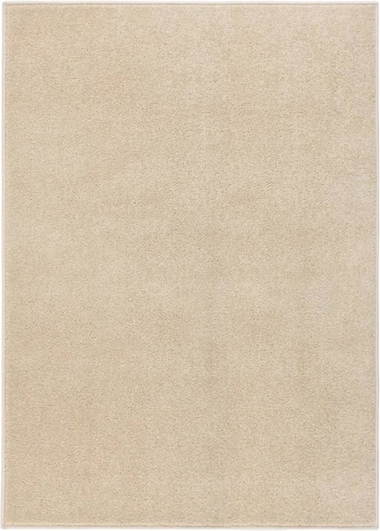 vidaXL-Vloerkleed-kortpolig-140x200-cm-beige