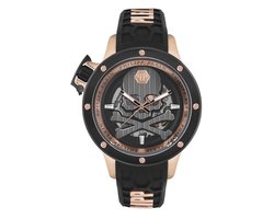 Philipp Plein Plein Rich PWUAA0623 Horloge - Siliconen - Zwart - Ø 46 mm