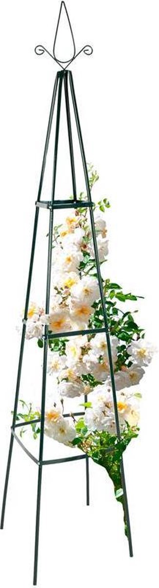 Relaxdays – Plantensteun Obelisk – Rankhulp – Set Van 2 Stuks Rozenboog Klimplantensteun