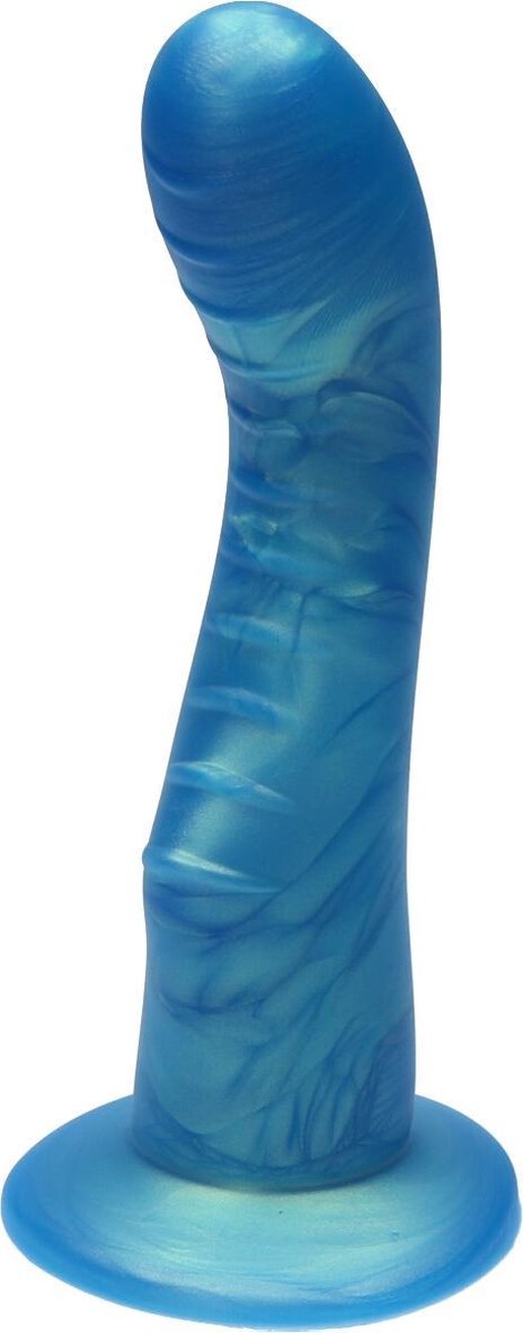Goedkoopste Ylva & Dite - Kajsa - Siliconen G-spot / Prostaat dildo - Made in Holland - Goud Blauw Metallic