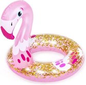 Bestway Opblaasbare zwemband/zwemring - flamingo - roze - D61 cm - speelgoed