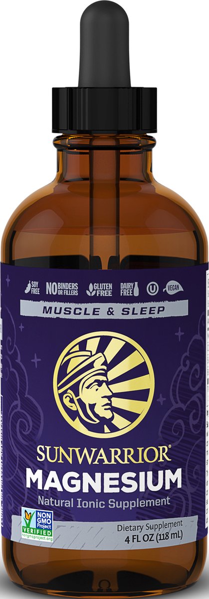 Sunwarrior Magnesium Liquid (118ml) Unflavoured - Vitaminen, mineralen & gezondheid - Mineralen