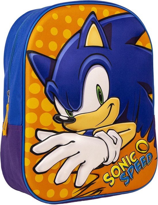 Sonic the Hedgehog Rugzak 3D - Sonic Speed - Hoogte 31cm