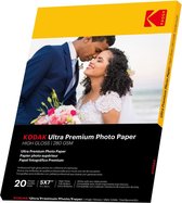 Kodak Fotopapier - Ultra Premium High Glossy - 280g/m² - 13x18cm - 20 vellen