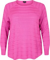 ZIZZI MAMELIA, L/S, PULLOVER Dames Blouse - Pink - Maat XXXL (63-64)