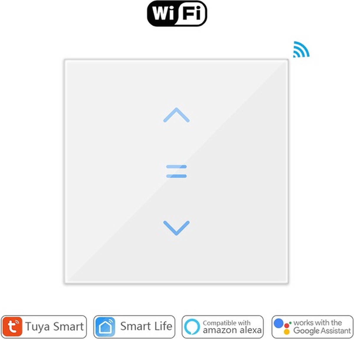 Smart Home Rolluikschakelaar | Wifi | Inbouw | Touch | Smart Life - Tuya