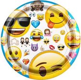 Emoji - Smiley gebakbordjes ø 17,1 cm. 8 st.