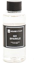 Housevitamin Refill Fles Geurstokjes - Go Sparkle 100 ml - Transparant