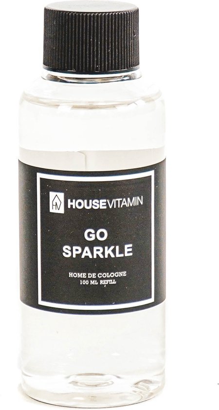 Housevitamin Refill Fles Geurstokjes - Go Sparkle 100 ml - Transparant