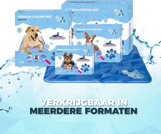 CoolPets Premium Koelmat – Koelmat hond – Hondenmat voor verkoeling – Anti-slip mat – Non flow coolgel – Makkelijk schoon te maken – Koelmat voor lang gebruik – 50 x 40 cm – Maat M