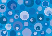 Fotobehang - Vlies Behang - Blauwe Discoverlichting - 312 x 219 cm