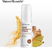 VIBRANT GLAMOUR Spray de croissance des Cheveux - Anti chute de Cheveux - Ginseng - Barbe plus fournie - Sérum de croissance des cheveux - Croissance luxuriante des cheveux - Vitamines - Minéraux - Huiles essentielles