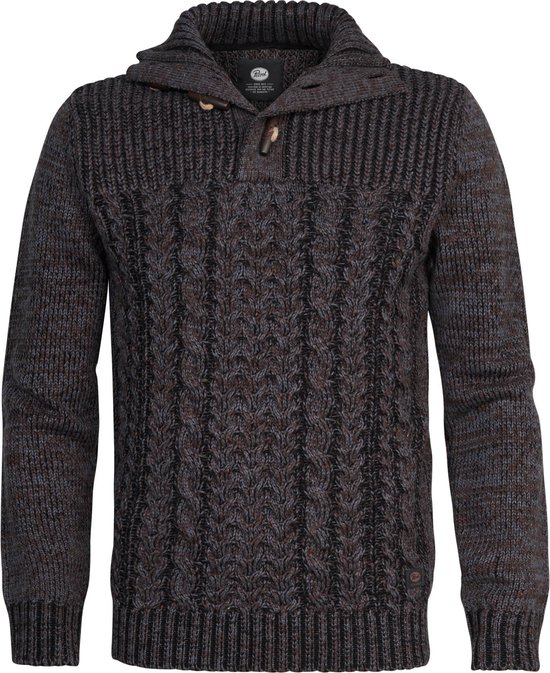 Petrol Industries Heren Gebreide Kabel Trui Lockport Grijs