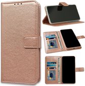 Casemania Hoesje Geschikt voor Samsung Galaxy A03 Core Rosegoud - Portemonnee Book Case - Kaarthouder & Magneetlipje