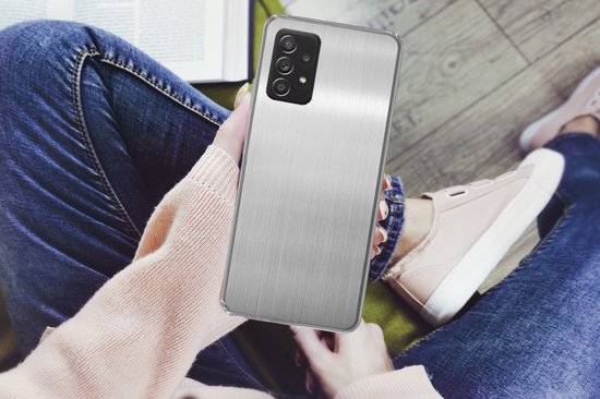 Coque Samsung Galaxy A33 5G - Impression métallique - Argent - Grijs - Coque en Siliconen -