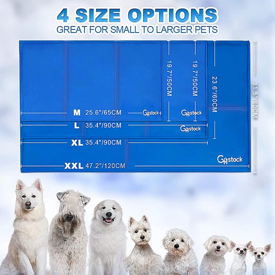 Koelmat voor honden, koelmat voor huisdieren, nietgiftige gel