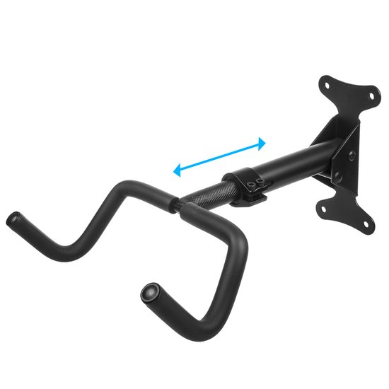 Maclean - Fiets muurbeugel - Fietsenrek - Wandmontage / Ophangsysteem - max. belasting 30kg - Zwart van Merkloos — afbeelding 5