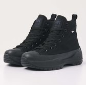 British Knights - Kaya Mid Fly Dames Sneakers Hoog - Maat 39 - Zwart - Katoen - Vrouwen Schoenen
