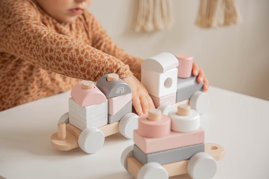 Label Label Roze Houten Speelgoed Trein LLWT-25163 van Label Label — afbeelding 5