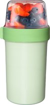Lock&Lock Yoghurt cup to go - Muesli cup to go - Lunch cup - Salad to go - Salad box - Large - 760 ml + 310 ml - Vert