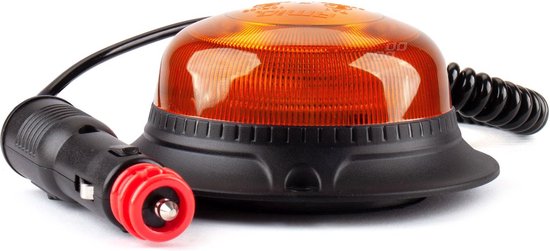 AMiO Oranje LED Zwaailicht Noodverlichting met Magneet 18LED 12/24V