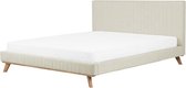 Beliani TALENCE - Tweepersoonsbed - beige - chenille