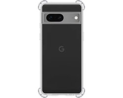 Hoes - Geschikt voor Google Pixel 7A - Sterk & Shockproof - Siliconen Case - Back Cover - Telefoon Hoesje Shock Proof - Transparant