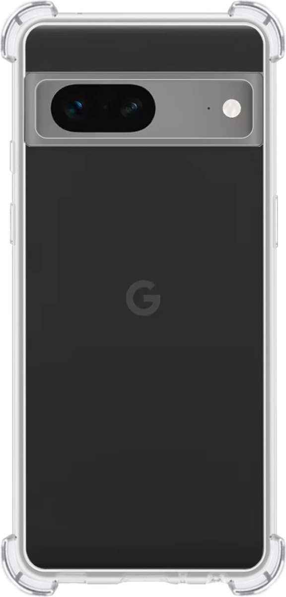 Hoes - Geschikt voor Google Pixel 7A - Sterk & Shockproof - Siliconen Case - Back Cover - Telefoon Hoesje Shock Proof - Transparant