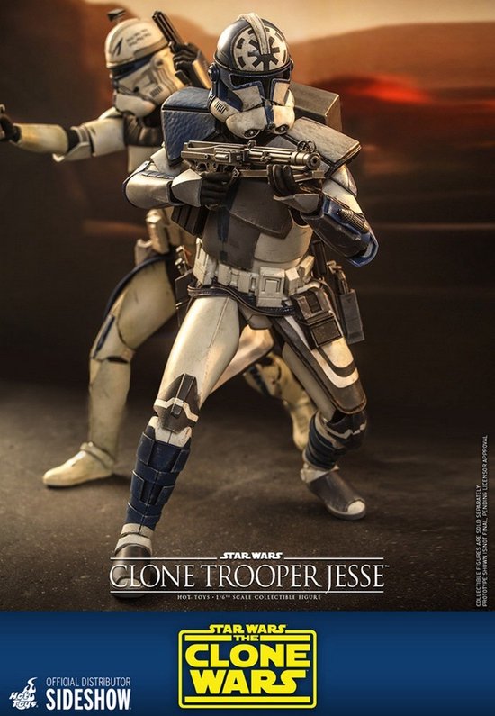 Star Wars Clone Trooper (VERSION CHROME DORÉE) Exclusive Figurine Échelle 1:6 Hot Toys 913143 MMS735